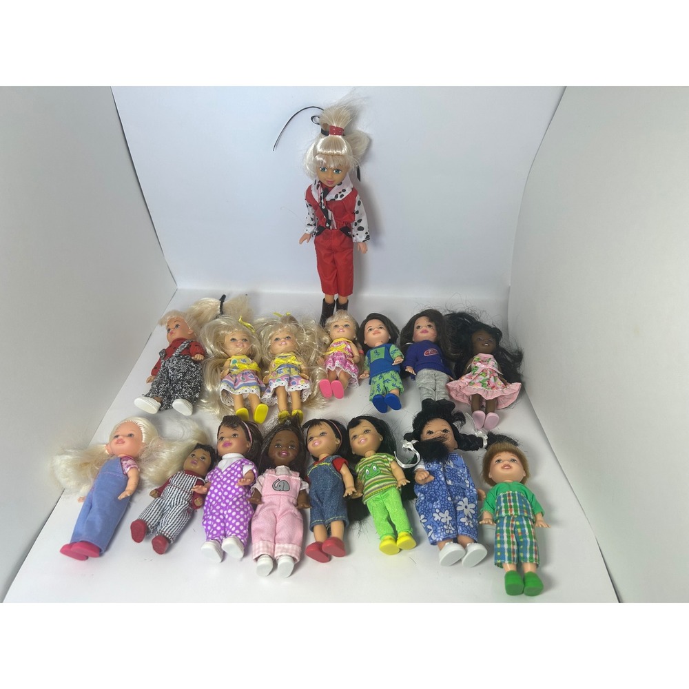 Vintage‎ Mattel Kelly Barbie Friends and Simba Doll Lot of 17 with Accessories